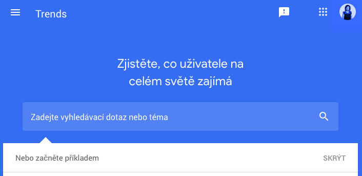 Google Trends - prieskumy e-shopov